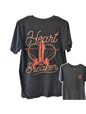 Jeffree Star Fashion Shirt Medium M Black Red Heartbreaker Graphic Tee Cosmetics